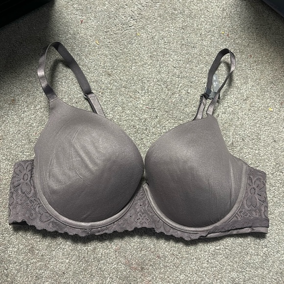 aerie lace trim padded demi bra 💜 36C - Picture 1 of 6